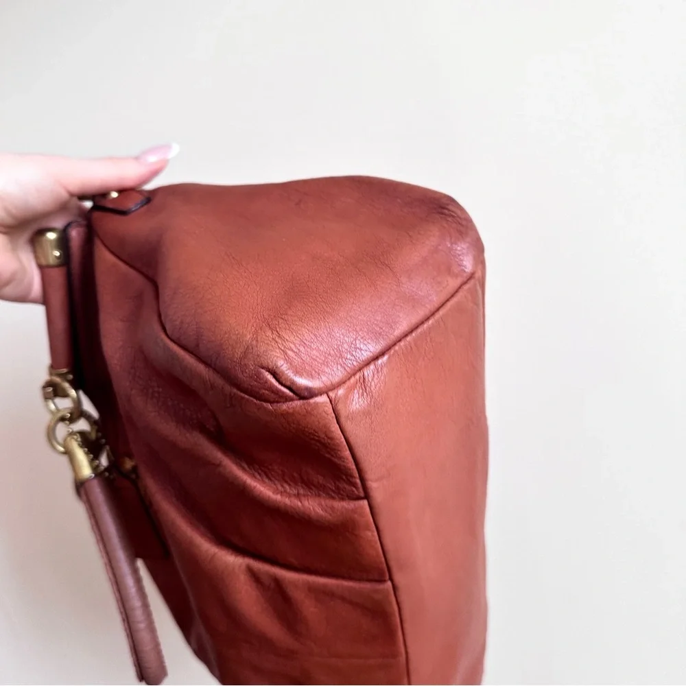 Coach Leather Madison Pinnacle Drifter Satchel in Cognac colour - Picture 9 of 15